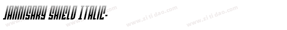 Jannisary Shield Italic字体转换